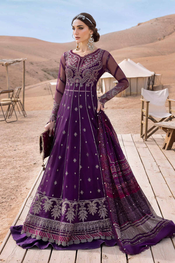 Voyage A'Luxe By Maria B Unstitched 3 Piece Lawn Collection'2025-ML-2507-B -  Purple