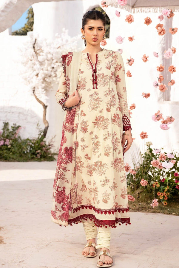 M.Basics By Maria B Unstitched 3 Piece Lawn Vol-01 Collection-08-A -  Skin