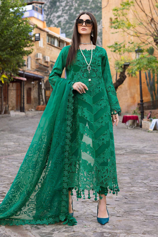 Voyage A'Luxe By Maria B Unstitched 3 Piece Lawn Collection'2025-ML-2508-B -  Green