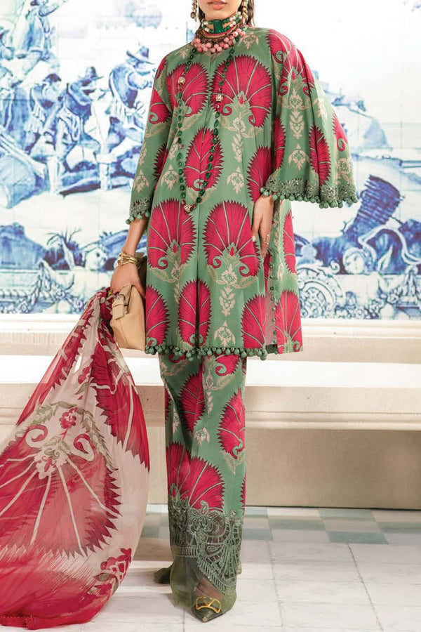 M Prints By Maria B Unstitched 3 Piece Luxury Emb Lawn Eid 2 Edit Collection'2024-MPT-2209-A