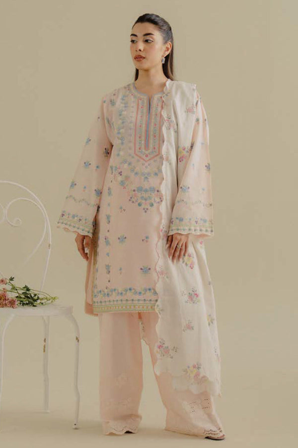 COCO By Zara Shah Jahan Unstitched 3 Piece Lawn Drop 2 Collection'2025-09-B-Zeest - Pink