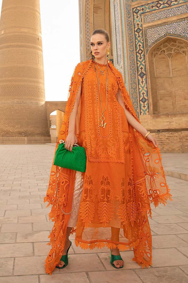 Voyage A Luxe by Maria B Unstitched 3 Piece Luxury Eid Lawn Collection'2023-MVL-10-A