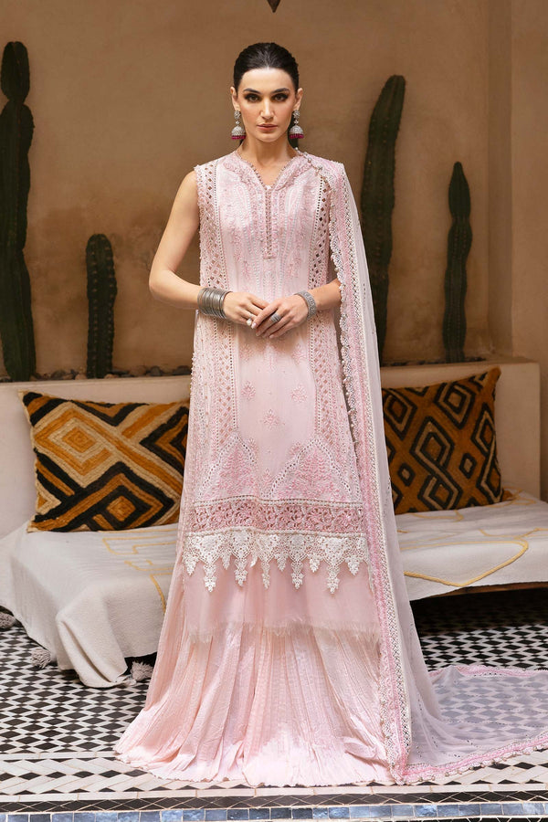 Voyage A'Luxe By Maria B Unstitched 3 Piece Lawn Collection'2025-ML-2511-A -  Pink