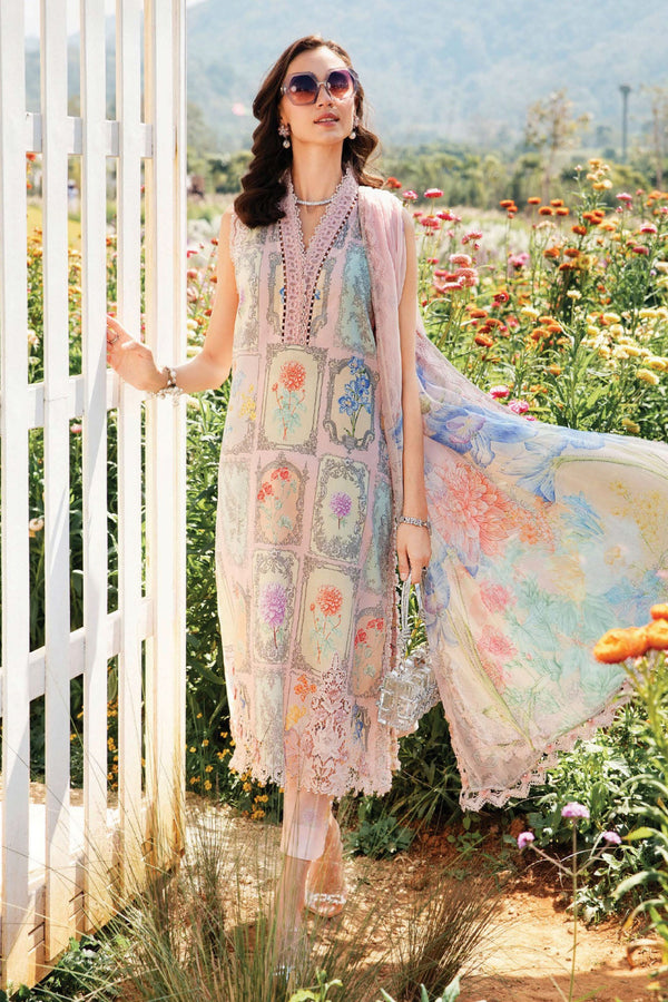 M.Prints By Maria B Unstitched 3 Piece Spring Summer Collection'2025-11-A - Multi
