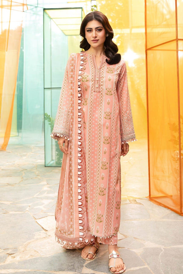 M.Basics By Maria B Unstitched 3 Piece Lawn Vol-01 Collection-11-B -  Mauve