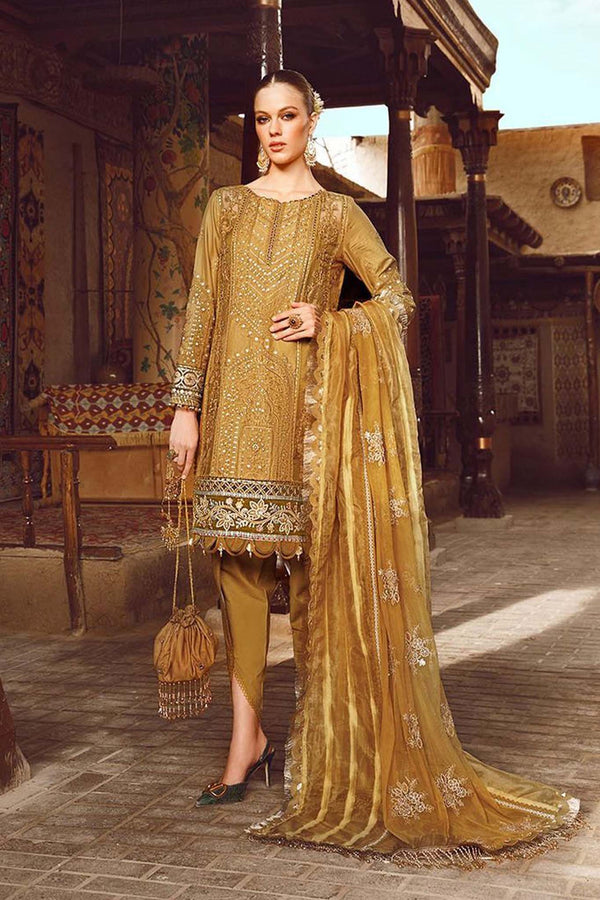 Voyage A Luxe by Maria B Unstitched 3 Piece Luxury Eid Lawn Collection'2023-MVL-11-A
