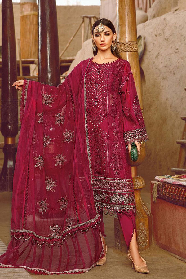 Voyage A Luxe by Maria B Unstitched 3 Piece Luxury Eid Lawn Collection'2023-MVL-11-B