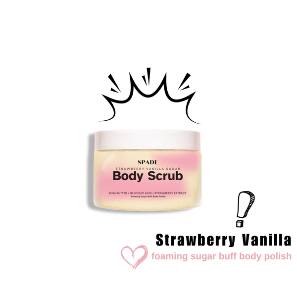 Spade - Strawberry Vanilla Foaming Sugar Body Scrub