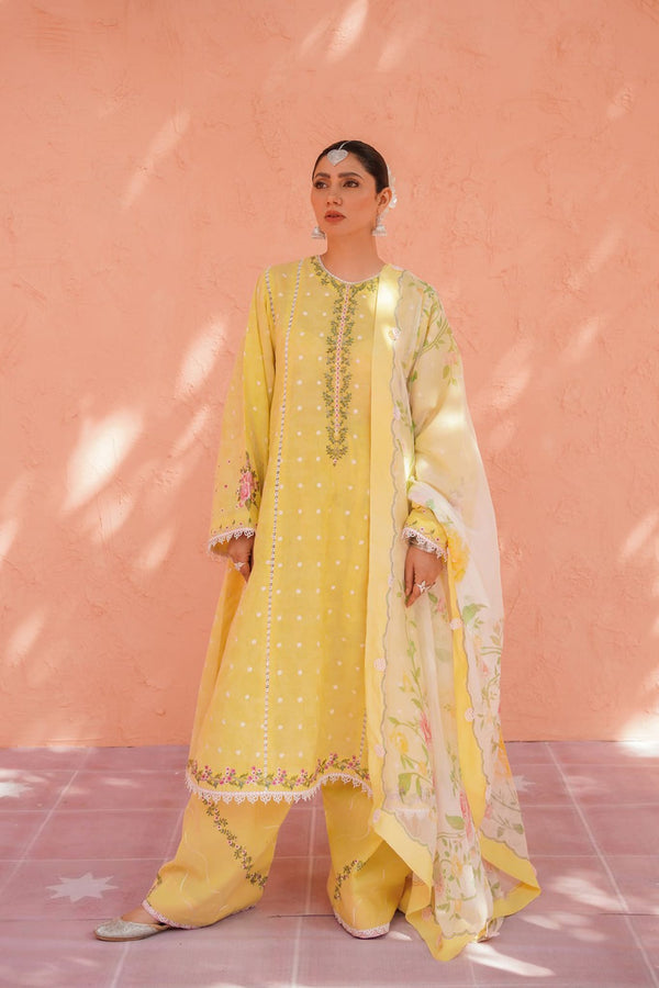 Zara Shahjahan Unstitched 3 Piece Embroidered Lawn Collection'2023-ZSJ-12-A