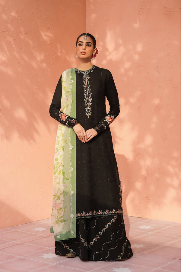 Zara Shahjahan Unstitched 3 Piece Embroidered Lawn Collection'2023-ZSJ-12-B