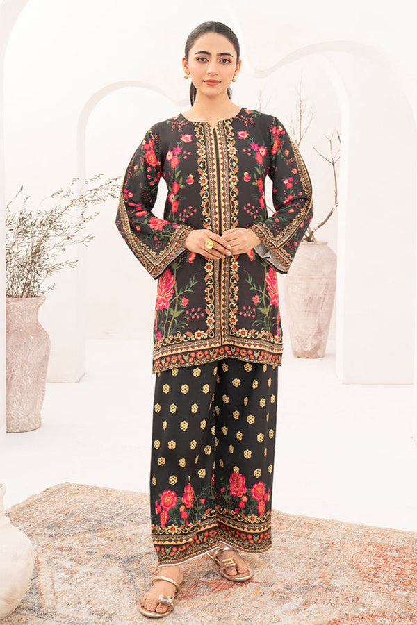 Flutterby Stitched 2 Piece Summer Collection-Juliet - Black