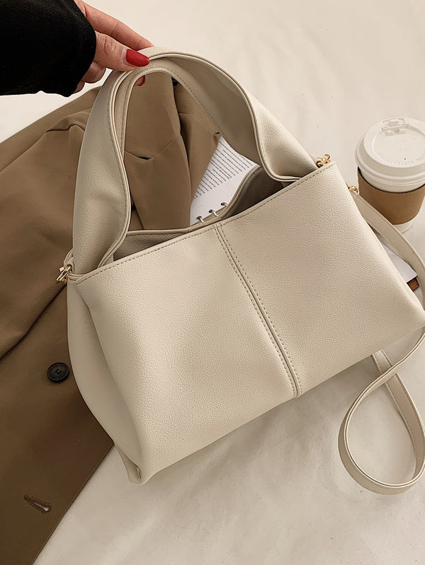 Shein - Fashion Pleated Handbag Western Style Handbag Shoulder Crossbody Bag