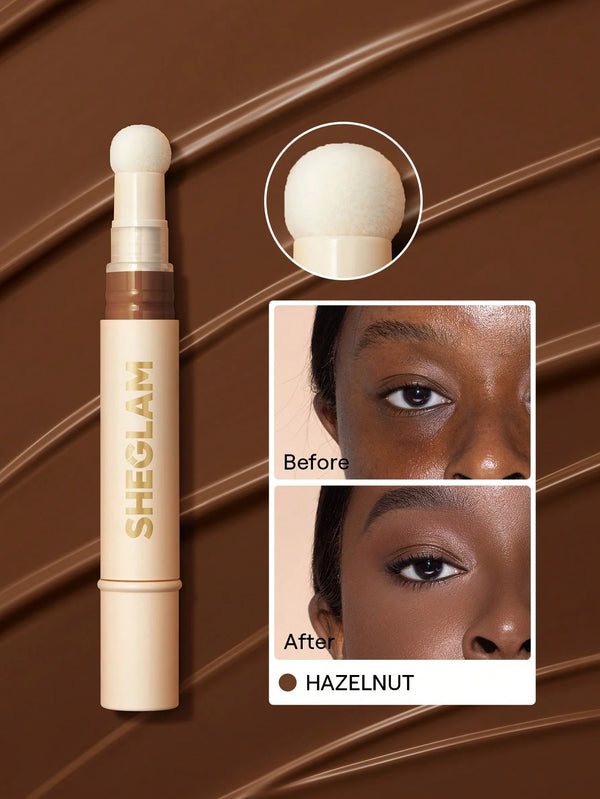 Shein - SHEGLAM Complexion Boost Concealer-Hazelnut Sponge-Head Applicator Matte Liquid Concealer
