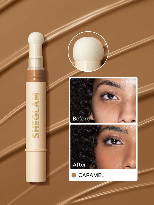 Shein - SHEGLAM Complexion Boost Concealer-Caramel Sponge-Head Applicator Matte Liquid Concealer