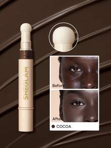 Shein - SHEGLAM Complexion Boost Concealer-Cocoa Sponge-Head Applicator Matte Liquid Concealer
