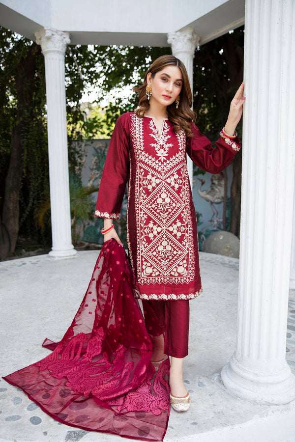 Panache Apparel Stitched Kurta Collection-Gulab