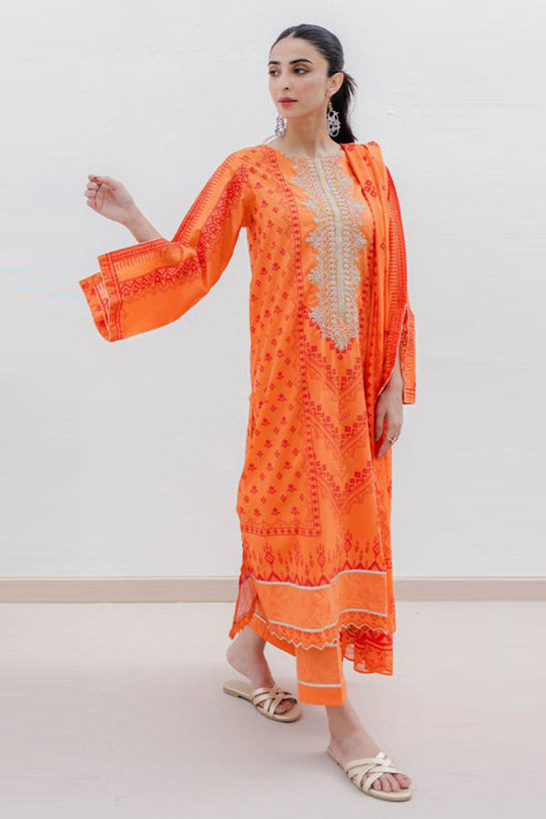 Zellbury Unstitched Printed & Emb Lawn Vol-04 Collection'2023-WU-179