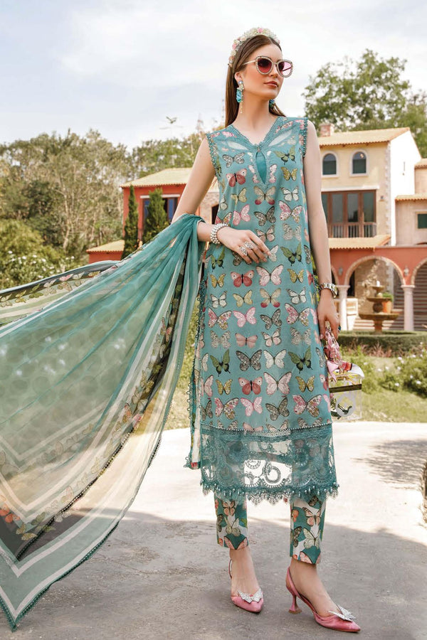 Maria B M Print Unstitched 3 Piece Spring Summer Vol-17 Collection'2023-MPT-01-A