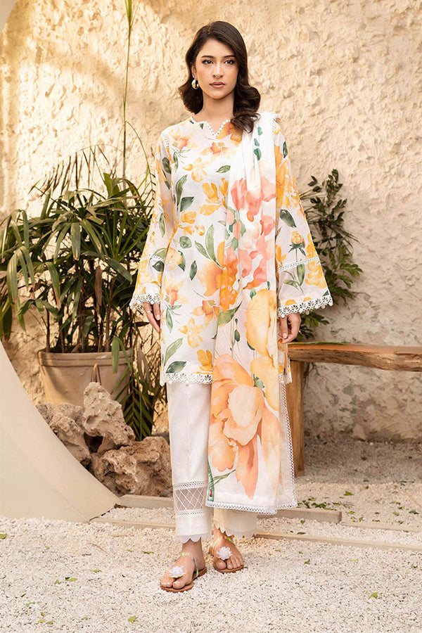 Elaheh By Mbasics Maria B Unstitched 3 Piece Printed Lawn Vol-01 Collection-MB-08 - Multi