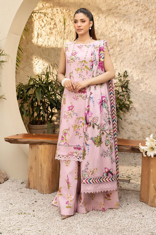 Elaheh By Mbasics Maria B Unstitched 3 Piece Printed Lawn Vol-01 Collection-MB-04 - Lilac