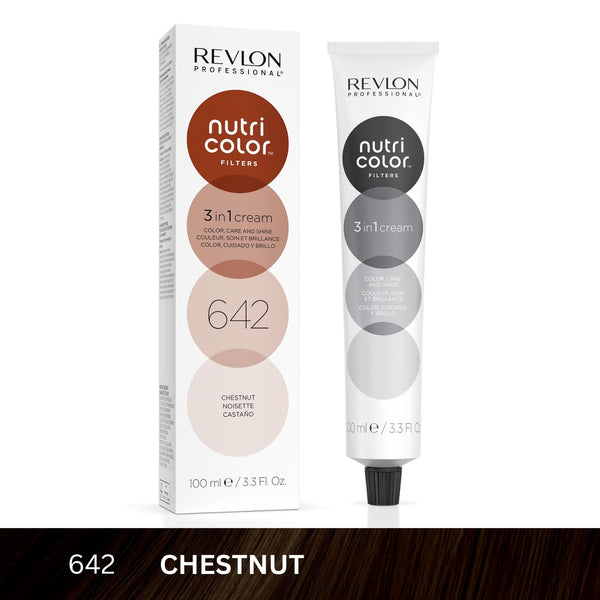 Revlon - Nutri Color™ Filters 3-In-1 Hair Color - Chestnut 642 - 100ml