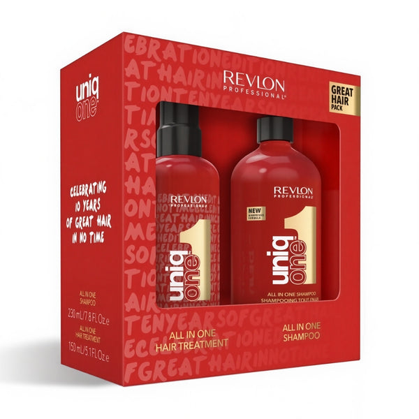 Revlon - UniqONE™ DUO-PACK All-in-One Leave-In Hair Treatment Classic Fragrance 150ml + Shampoo 230ml