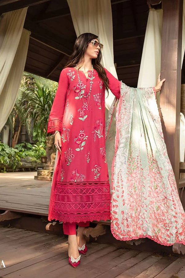 Maria B M Prints Unstitched 3 Piece Lawn Eid Collection'2023-MPT-1802-A