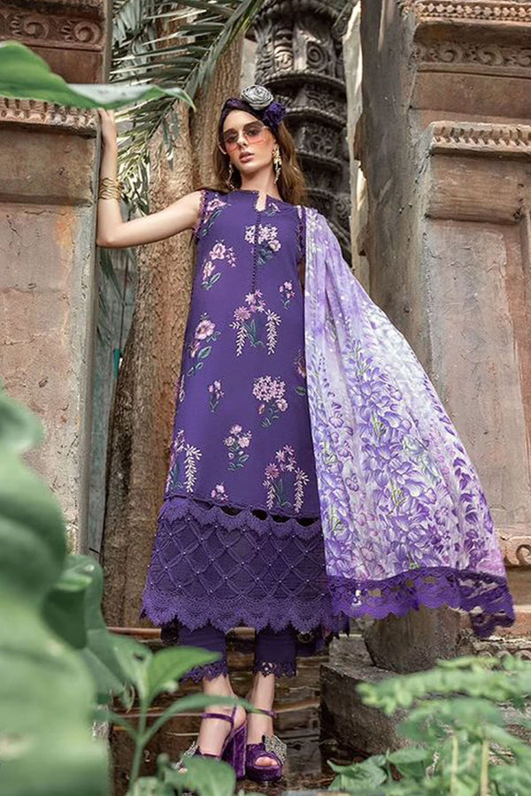 Maria B M Prints Unstitched 3 Piece Lawn Eid Collection'2023-MPT-1802-B