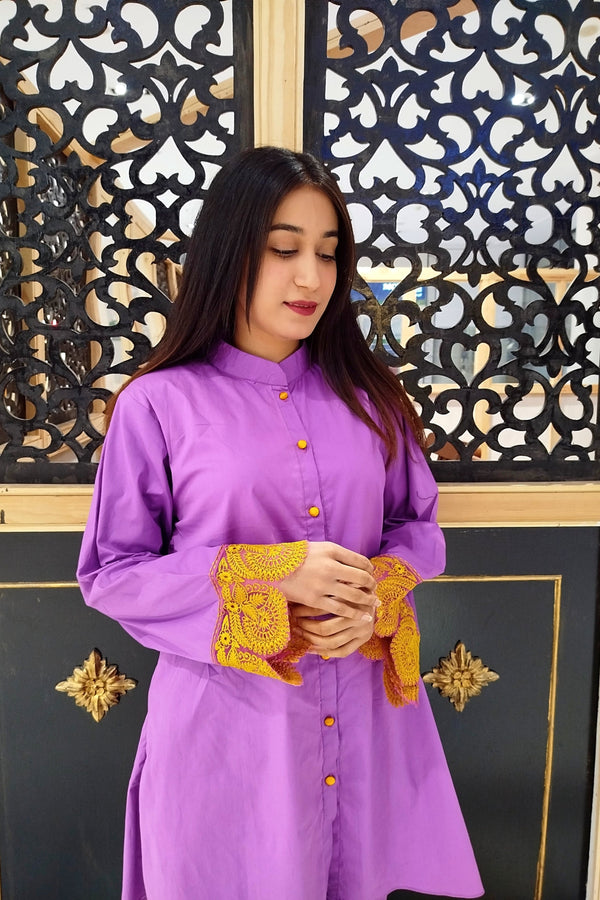 Urban Cut 2 Piece Cotton Embroidered Co-Ord Set