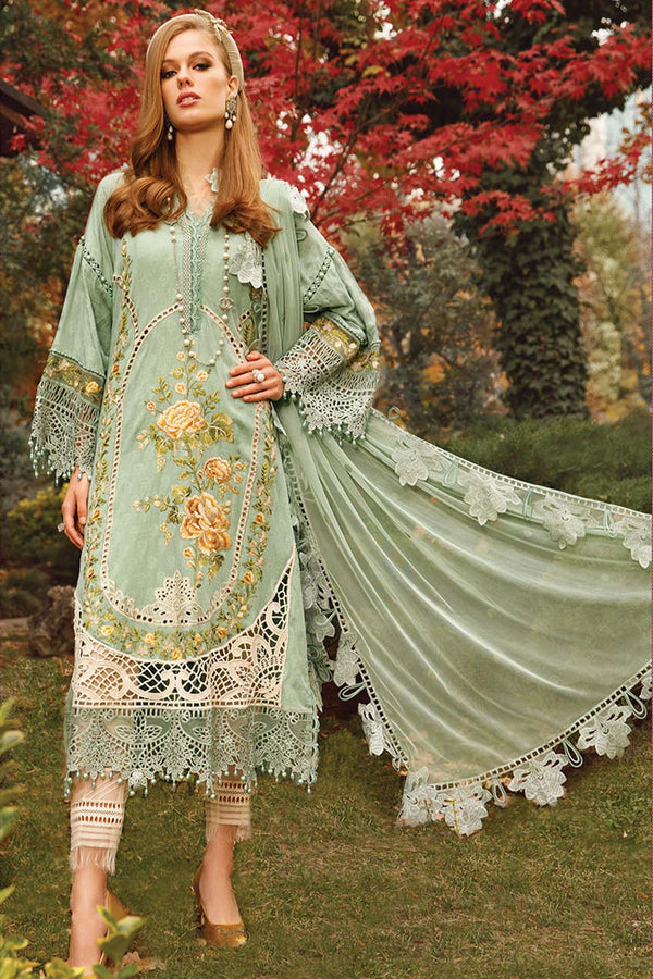 Voyage A Luxe by Maria B Unstitched 3 Piece Luxury Eid Lawn Collection'2023-MVL-02-B