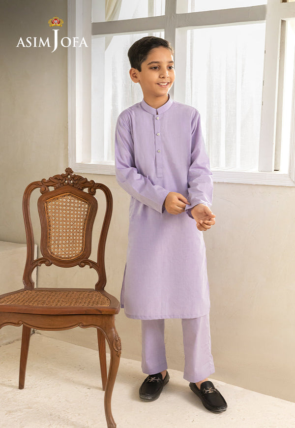Ethnic Rtw By Asim Jofa Kids Stitched 2 Piece Collection'2025-Ajbkt-06 - Purple