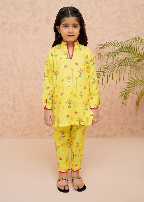 Summer Prints By Modest Kids Lawn Collection'2025-Mango Mist