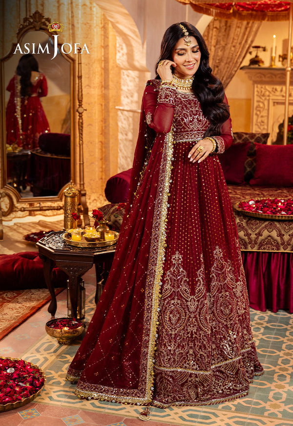 Asim Jofa Jaan-e-Jahan Ajjj-08 Embroidered Chiffon 3 Pcs