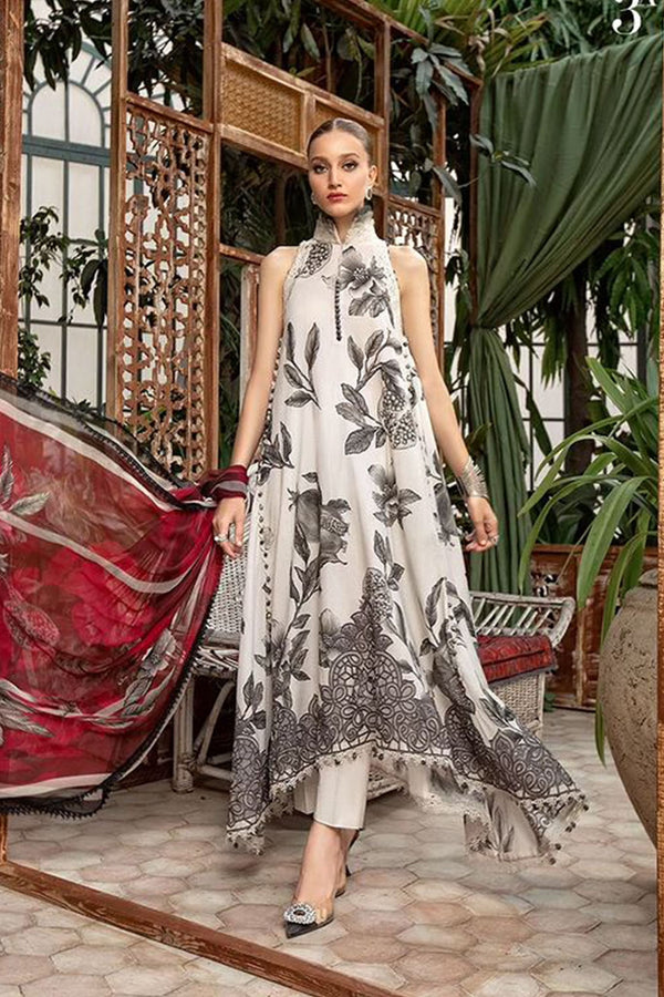 Maria B M Prints Unstitched 3 Piece Lawn Eid Collection'2023-MPT-1803-A