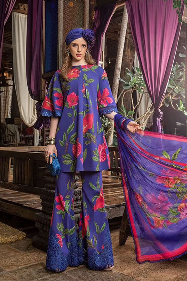 Maria B M Prints Unstitched 3 Piece Lawn Eid Collection'2023-MPT-1803-B