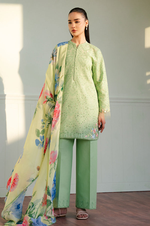 Coco By Zara Shah Jahan Unstitched 3 Piece Summer Lawn Collection'2025-03-B-Tina - Pista