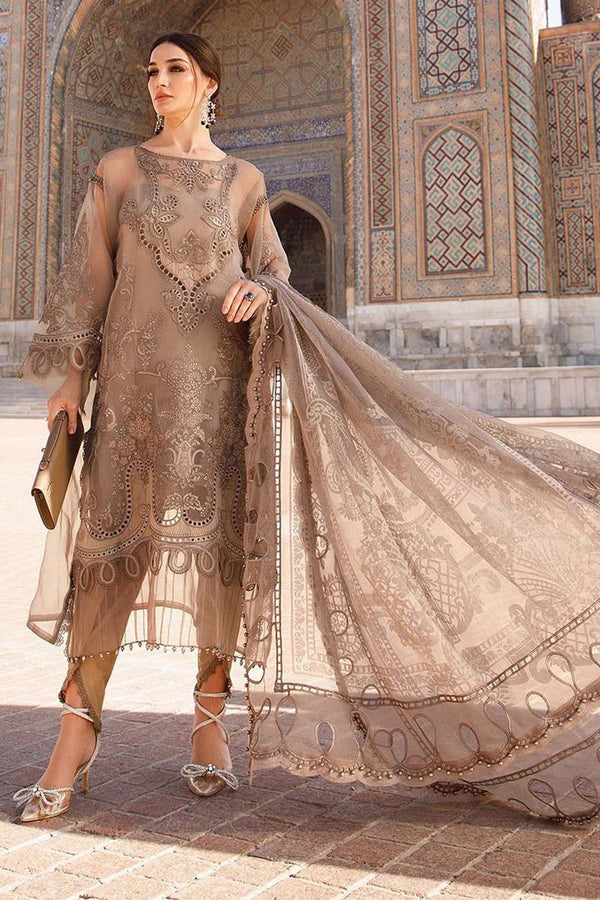 Voyage A Luxe by Maria B Unstitched 3 Piece Luxury Eid Lawn Collection'2023-MVL-03-B