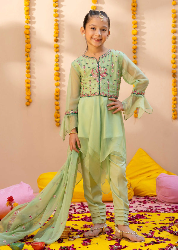 Modest Stitched 3 Piece Kids Formals Collection'2024-Naz