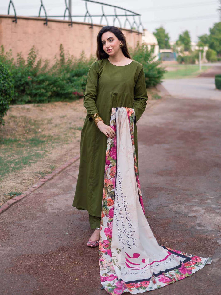 TNG Nyra 2 Piece Green Kalidaar Shirt Trouser Collection'2024