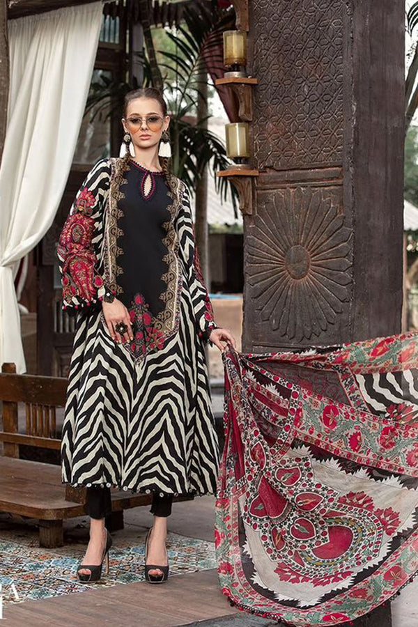 Maria B M Prints Unstitched 3 Piece Lawn Eid Collection'2023-MPT-1804-A