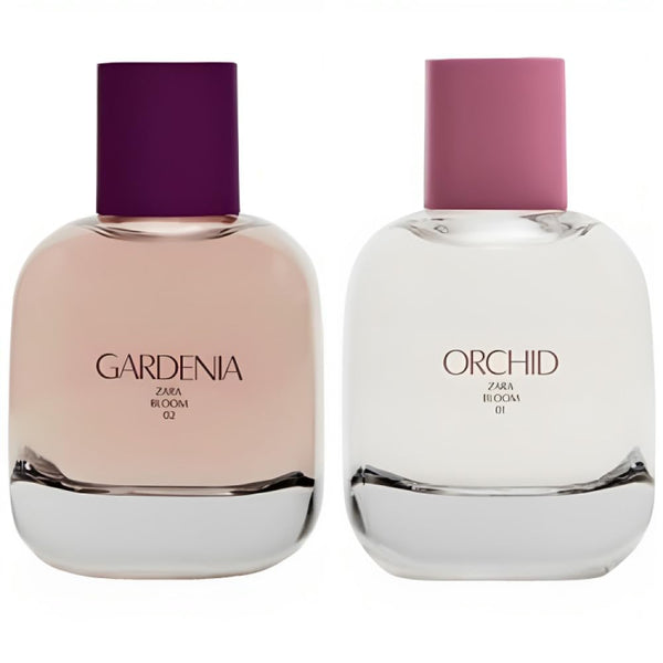 Zara- Orchid + Gardenia Perfume for Women Fragrance Set EDP Eau De Parfum 2x 90 ML (3.0 FL. OZ)