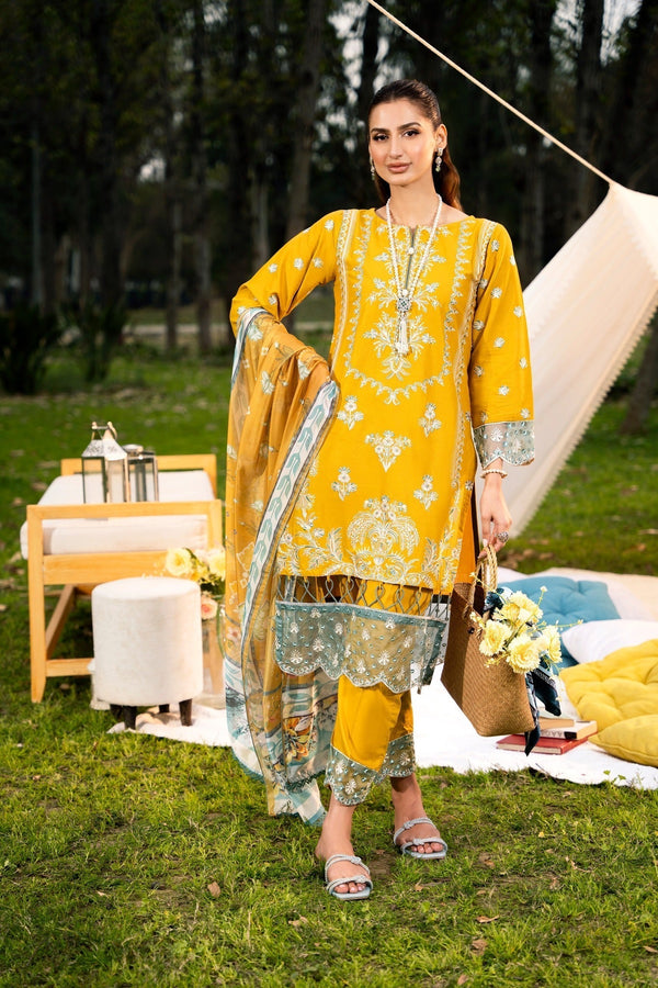 Panache Apparel Stitched Cotton Lawn Collection-Milano