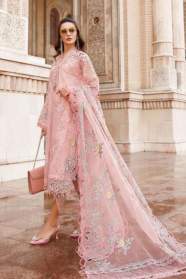 Voyage A Luxe by Maria B Unstitched 3 Piece Luxury Eid Lawn Collection'2023-MVL-04-A