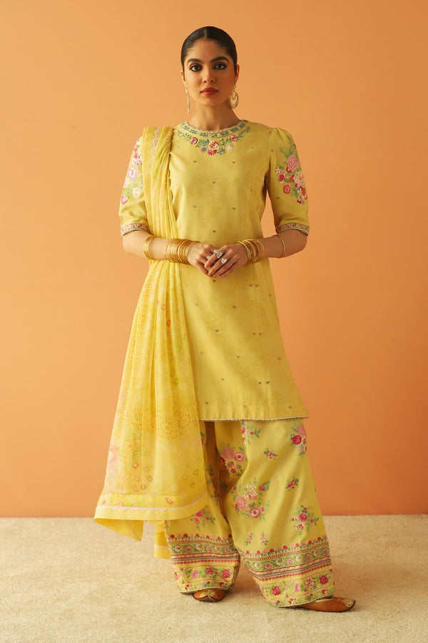 Zara Shahjahan Unstitched 3 Piece Embroidered Lawn Collection'2023-ZSJ-04-B