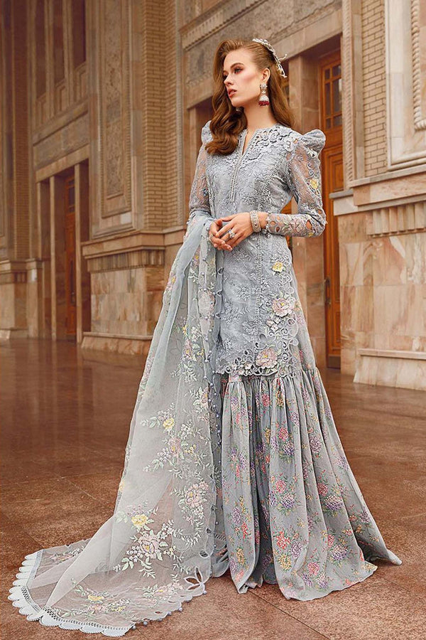 Voyage A Luxe by Maria B Unstitched 3 Piece Luxury Eid Lawn Collection'2023-MVL-04-B