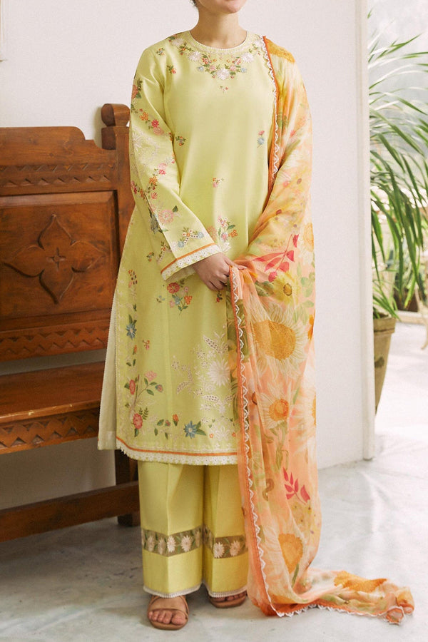Coco by Zara Shahjahan Unstitched 3 Piece Lawn Collection'2024-04-B-Mahay