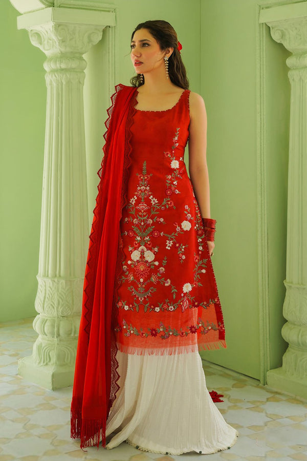 Zara Shahjahan Unstitched 3 Piece Embroidered Lawn Collection'2023-ZSJ-05-A