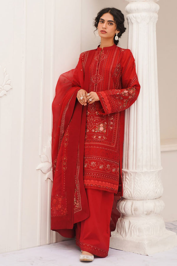 Zara Shahjahan Unstitched 3 Piece Embroidered Lawn Collection'2023-ZSJ-06-A