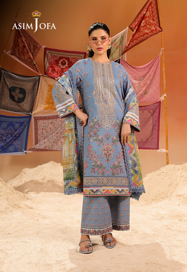 Rhapsody By Asim Jofa Unstitched 3 Piece Summer Collection'2025 Ajubu-11