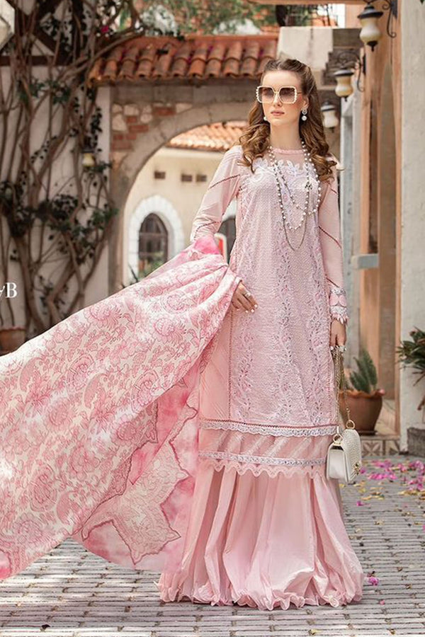 Maria B M Prints Unstitched 3 Piece Lawn Eid Collection'2023-MPT-1807-B
